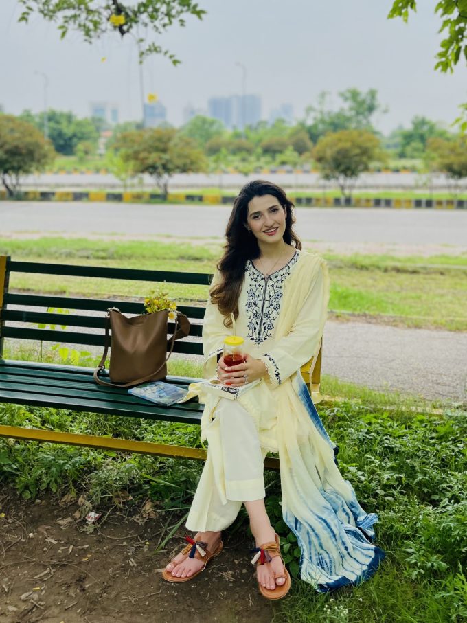 AamRus - Radiate Female Charm in Butter Yellow Lawn Dress for Women