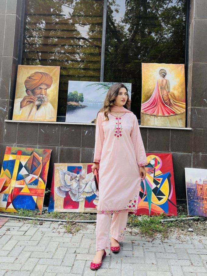 Dhanak - Stories of Color - Women Dress Woven in Lawn Embroidery