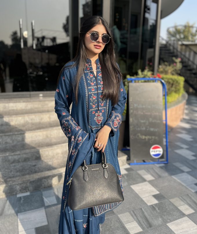 Jahaan - Elegance Stitched in Deep Teal with Timeless charm